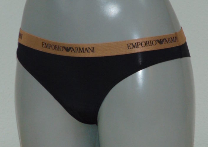 Armani Ladies Microfiber noir slip brésilien