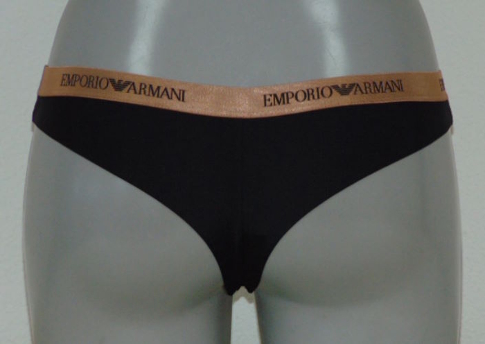 Armani Ladies Microfiber noir slip brésilien