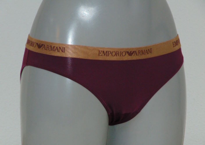 Armani Ladies Microfiber aubergine slip