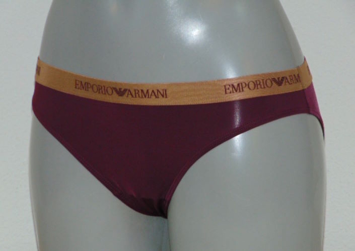 Armani Ladies Microfiber aubergine slip