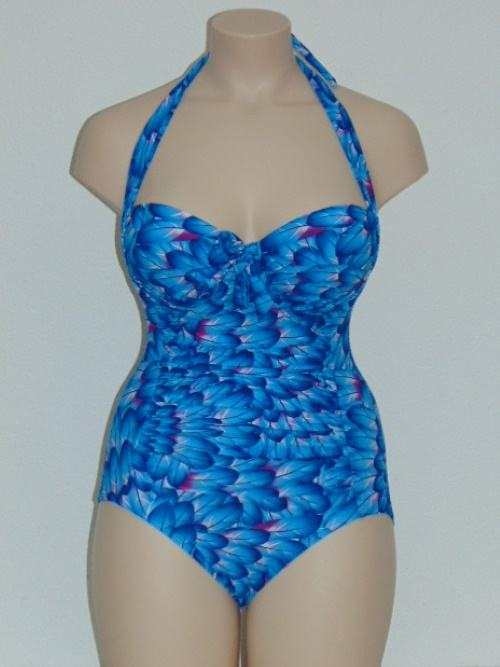 Missya Tulip bleu/print maillot de bain