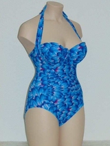 Missya Tulip bleu/print maillot de bain