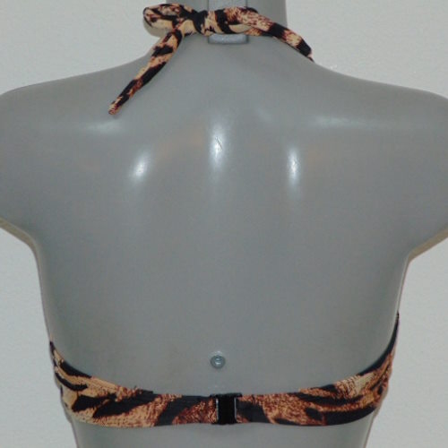 Missya Rose marron/print haut de bikini préformé