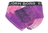 Björn Borg Dames Asphalt Court violet/print shortie