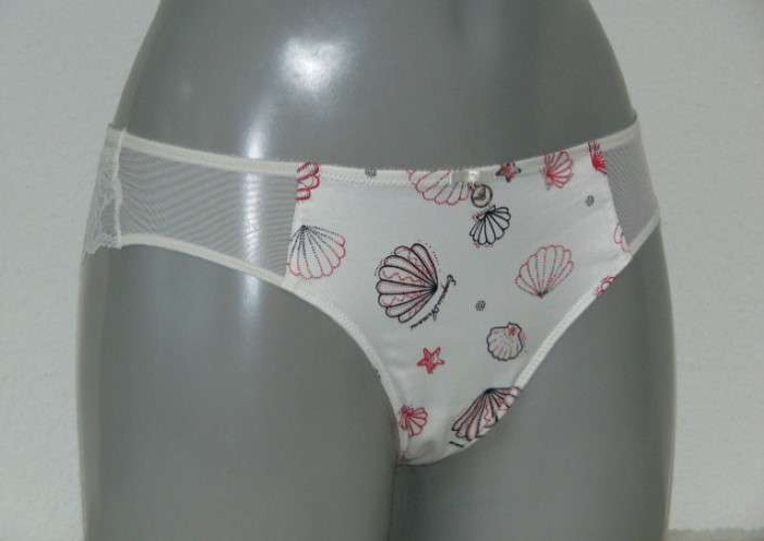 Armani Ladies Avorio Stampato ivoire/rose slip brésilien