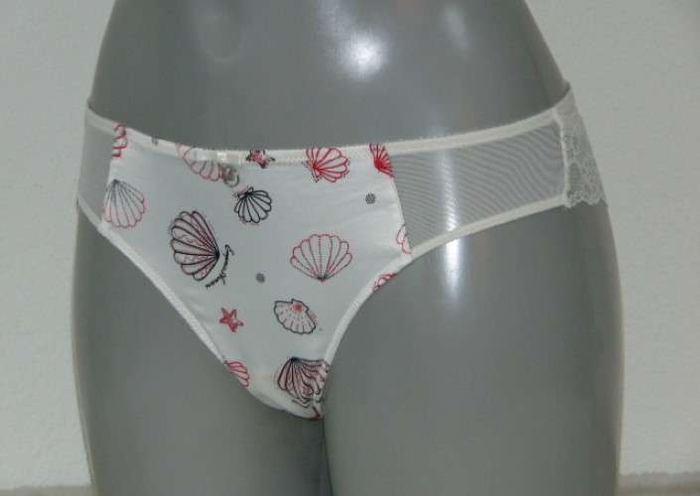 Armani Ladies Avorio Stampato ivoire/rose slip brésilien