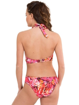 Plage de LingaDore Paradise rose/print slip de bikini
