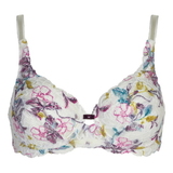 Triomphe Amourette ivoire/print soutien-gorge sans forme
