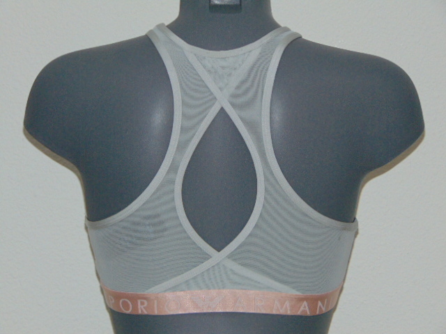 Armani Ladies Rubina argent soutien-gorge sans armatures en dentelle