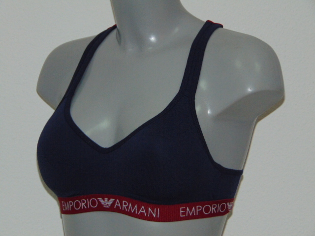 Armani Ladies Armani Sport bleu marine sports top
