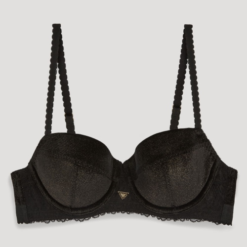 Armani Ladies Velvet noir/or soutien-gorge rembourré