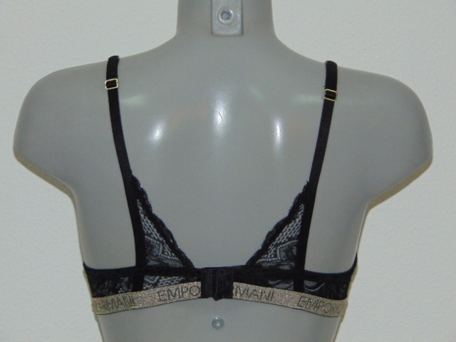 Armani Ladies Pizzo d'Oro noir/or soutien-gorge push up