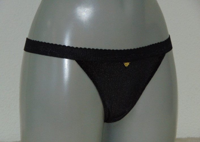 Armani Ladies Contoure noir culotte string