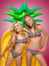 Seins et culottes bouffantes Janne multicolore set