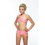 Seins et culottes bouffantes Romy rose/print set