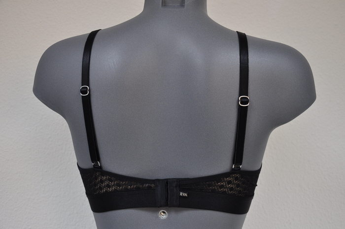 Eva Noir de Noir noir soutien-gorge sans armatures en dentelle