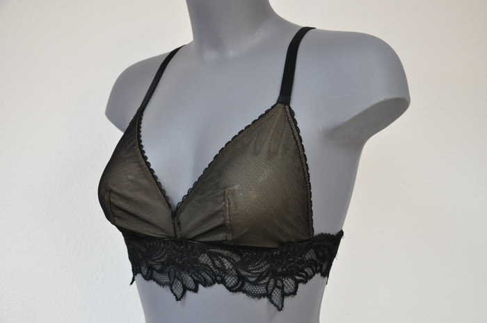 Eva Alchemist Black noir soutien-gorge sans armatures en dentelle
