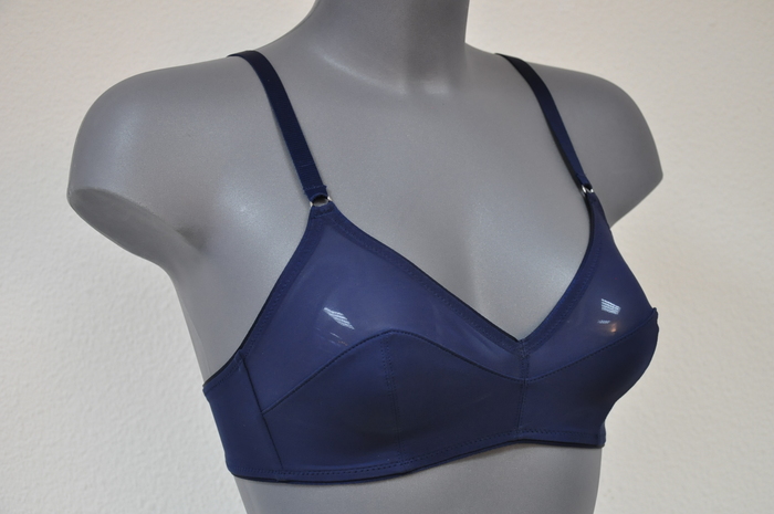 Eva Feminale bleu marine soutien-gorge sans armatures en dentelle