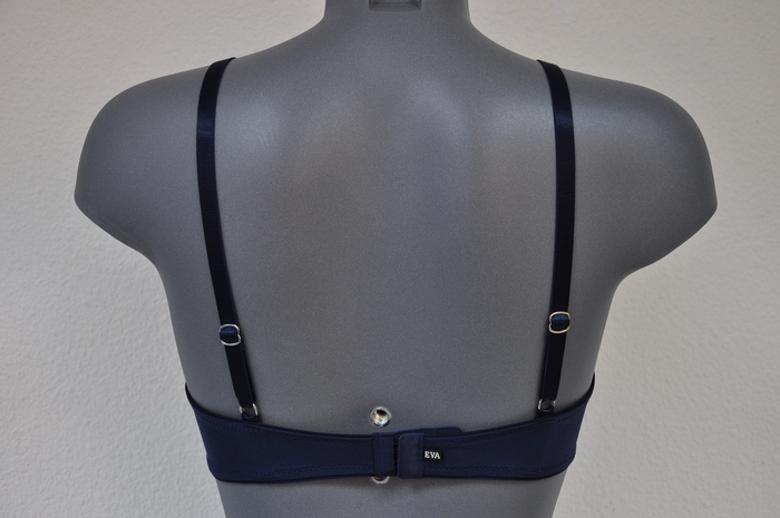 Eva Feminale bleu marine soutien-gorge sans armatures en dentelle