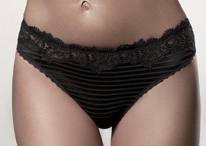 Louisa Bracq Elise noir culotte string