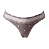 Louisa Bracq Chantilly taupe culotte string