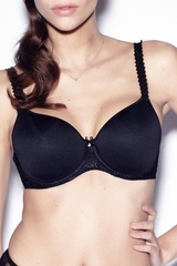 Louisa Bracq Chantilly noir soutien-gorge rembourré
