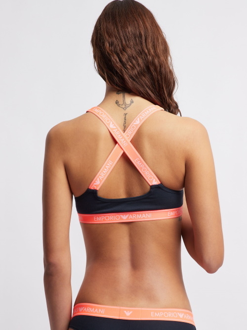 Armani Ladies Armani Sport bleu marine soutien-gorge sans armatures en dentelle