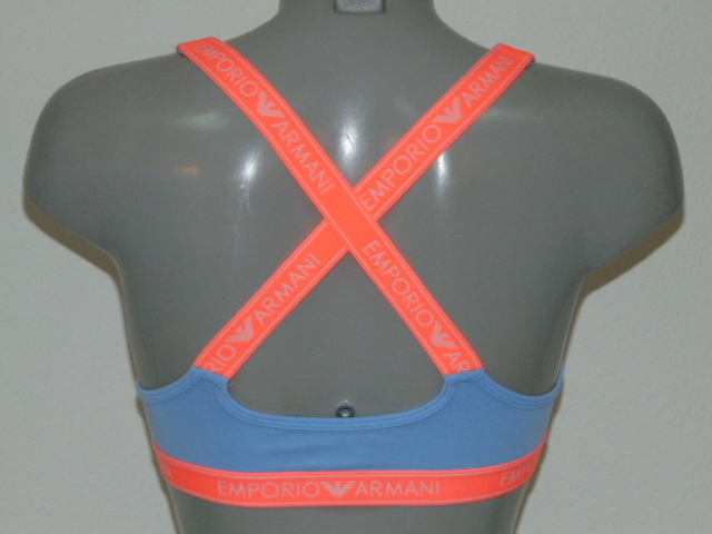 Armani Ladies Armani Sport baby bleu soutien-gorge sans armatures en dentelle