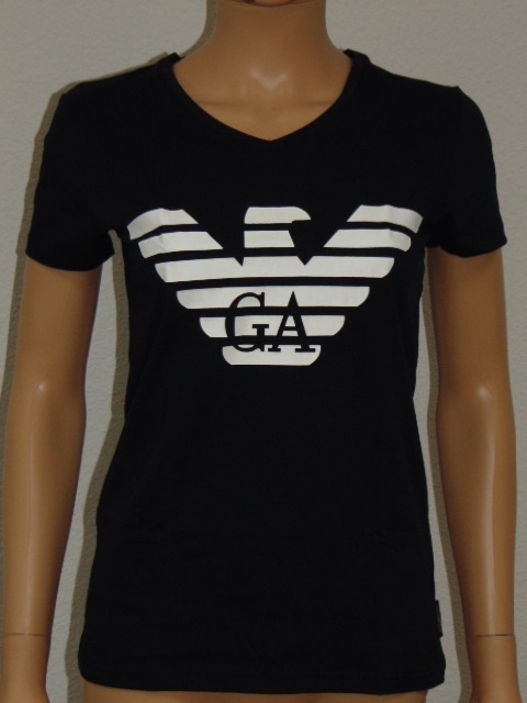 Armani Ladies Logo bleu marine shirt