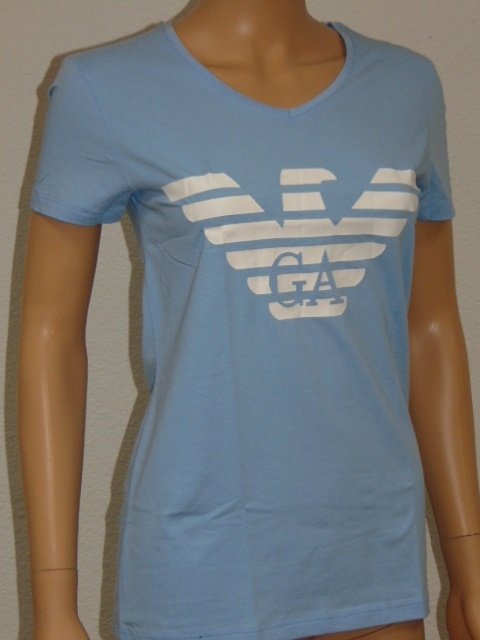 Armani Ladies Logo baby bleu shirt