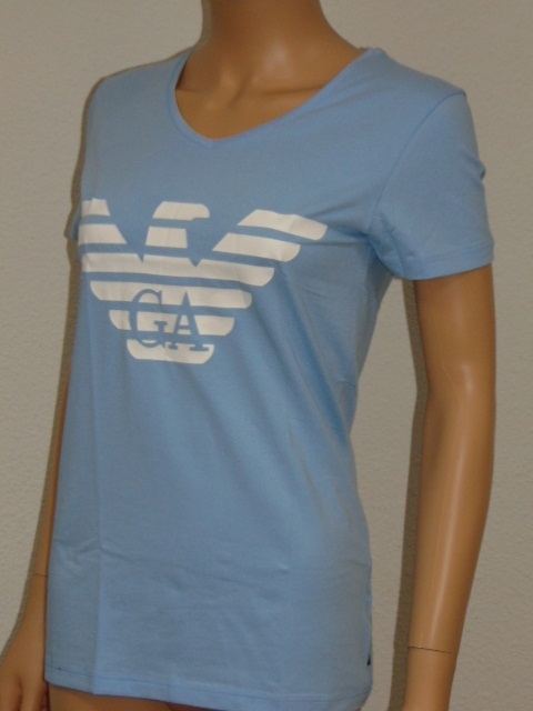 Armani Ladies Logo baby bleu shirt