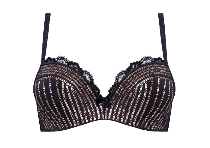 Marlies Dekkers Hollywood Glam noir/or soutien-gorge push up