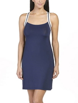 Eva Border bleu marine robe
