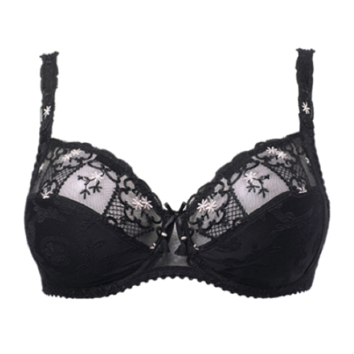 Louisa Bracq Marie-Antoinette noir soutien-gorge sans forme