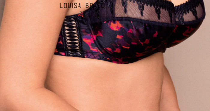 Louisa Bracq Color Fever bleu marine/print soutien-gorge sans forme