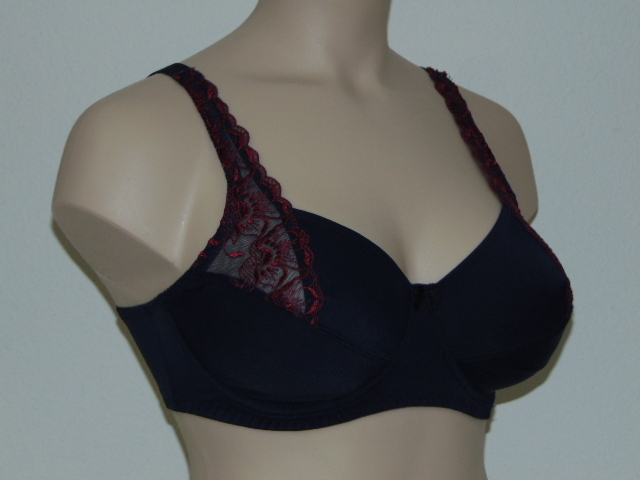 Elbrina Helen bleu marine/rouge soutien-gorge sans forme