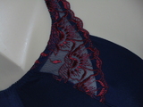 Elbrina Helen bleu marine/rouge soutien-gorge sans forme