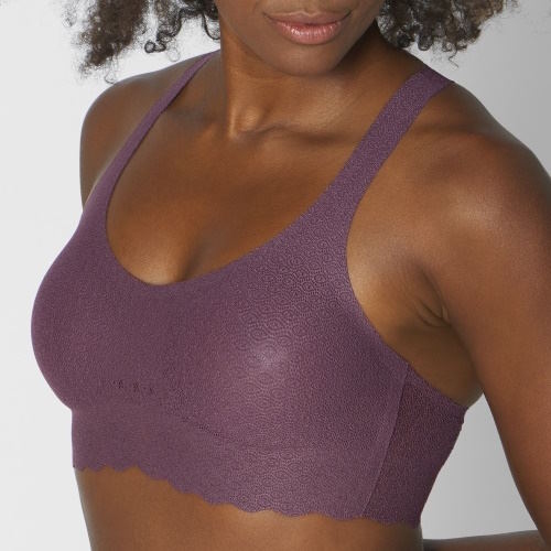 Sloggi Zero Feel Lace taupe soutien-gorge sans armatures en dentelle
