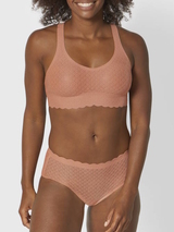 Sloggi Zero Feel Lace saumon rose soutien-gorge sans armatures en dentelle