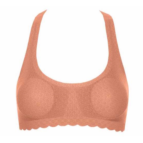 Sloggi Zero Feel Lace saumon rose soutien-gorge sans armatures en dentelle