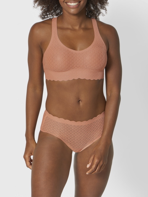 Sloggi Zero Feel Lace saumon rose slip