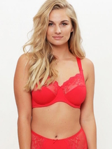 LingaDore Quotidien Full Coverage rouge soutien-gorge sans forme