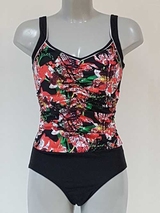 Lentiggini Floral  rouge/noir maillot de bain