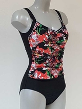 Lentiggini Floral  rouge/noir maillot de bain