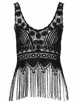 Plage de LingaDore Cover Up noir vêtement de plage