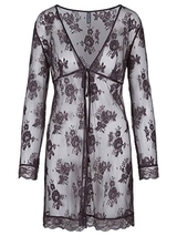 LingaDore Night La Notte mauve kimono
