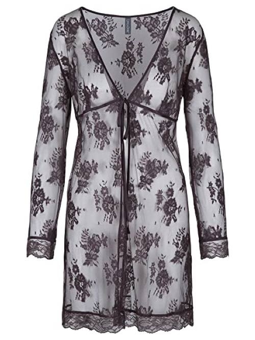 LingaDore Night La Notte mauve kimono