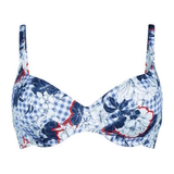 Maillots de bain Rosa Faia Daisy bleu/print haut de bikini préformé