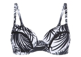Plage de LingaDore Eivi noir/blanc haut de bikini préformé