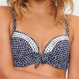Plage de LingaDore Serra bleu marine/blanc haut de bikini préformé
